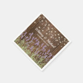 Landelijke landelijke lavendel bloemige lichten br servetten (Hoek)