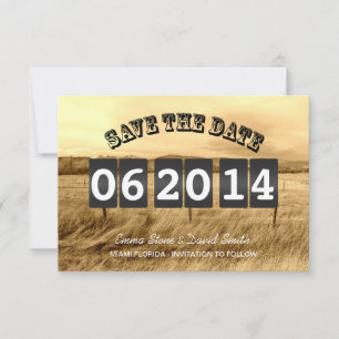 Landelijke landelijke trouw Save the Date-aankondi Date