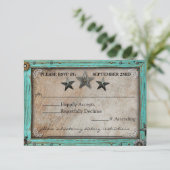 Landelijke landkaart perkament papier RSVP kaart (Staand voorkant)