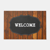 Landelijke landstreek, Hout, Schoolbord, Welkom Deurmat (Voorkant)