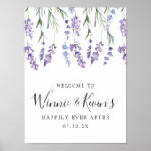 Landelijke lavender Weddenschap Poster (Voorkant)