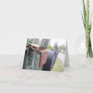 Landelijke levende foto notitiekaart