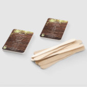 Landelijke Mason Jar Lichten Trouwprogramma Handwaaier (Niet-gemonteerd)