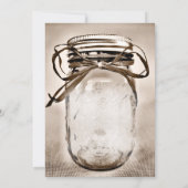 Landelijke Mason Jar Uitnodiging Lege Sjabloon (Achterkant)