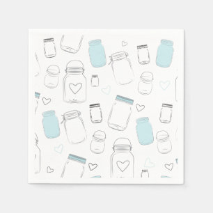 Landelijke Mason Jars Feestje Servet