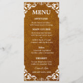 Landelijke Mexicaanse Trouw Menu Kaart (Voorkant)