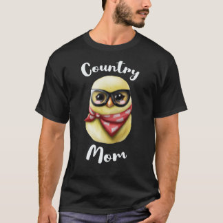 Landelijke moeder voor boerderijmoeder of koemoede t-shirt