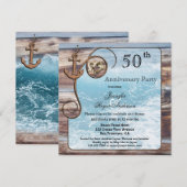 Landelijke Nautilus Huwelijksjubileum Uitnodiging (Voorkant / Achterkant)