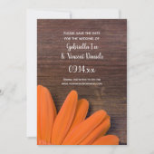 Landelijke oranje margriet landelijke trouwdag 'sa save the date (Voorkant)