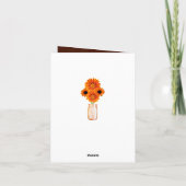 Landelijke oranje metseljars bedankkaart (Achterkant)