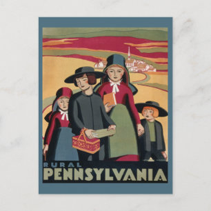 landelijke Pennsylvania Nederlandse Amish Travel Briefkaart