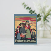 landelijke Pennsylvania Nederlandse Amish Travel Briefkaart (Staand voorkant)