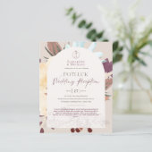 Landelijke POTLUCK Trouwreceptie Template Uitnodig (Staand voorkant)