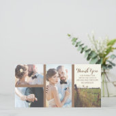 Landelijke prikkeldraad hek rustieke bruiloft bedankkaart (Staand voorkant)