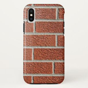 landelijke rode bakstenen muur iPhone x hoesje