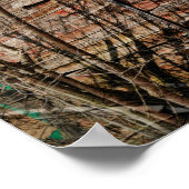 Landelijke Rode Barn-boerderij Poster (Hoek)