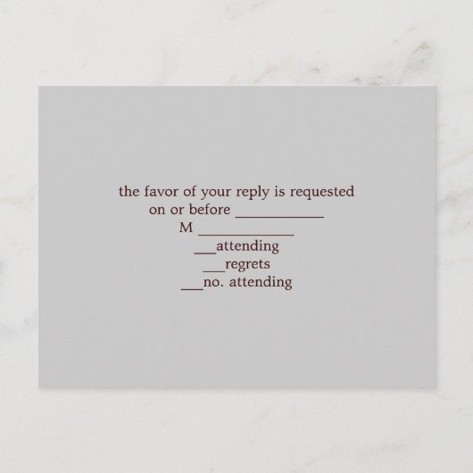 landelijke roos in weckpot trouw rsvp uitnodiging briefkaart (Achterkant)