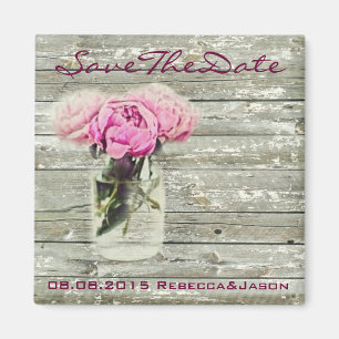 landelijke roos metson jar trouw save the date magneet