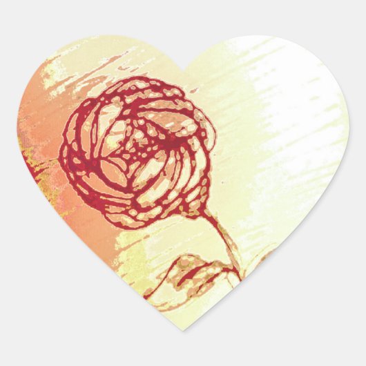 Landelijke Roos Stickers (Voorkant)