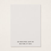 Landelijke rotswout met juwelen-kaart visitekaartje (Achterkant)