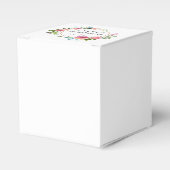 Landelijke Roze Pioen Bloemrijke Bruidsdouche Bedankdoosjes (Voorkant Zijde)