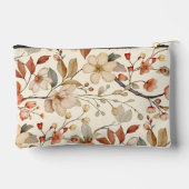 Landelijke Rustieke Bloemen Monogram Canvas Etui (Achterkant)