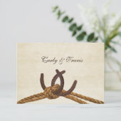 Landelijke Rustieke Hoefijzers RSVP (Staand voorkant)