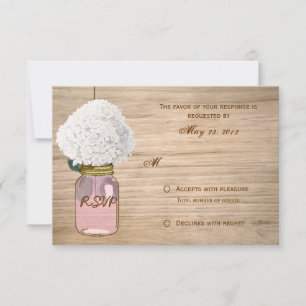 Landelijke Rustieke Metselwerk Pot Hydrangea RSVP Kaartje