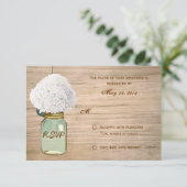 Landelijke Rustieke Metselwerkpot Hydrangea RSVP Kaartje (Staand voorkant)