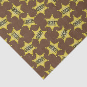 Landelijke sheriffsbadge patroon tissuepapier (Detail)