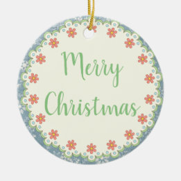 Landelijke Stijl Vrolijke Kerstboom/Gift Ornament