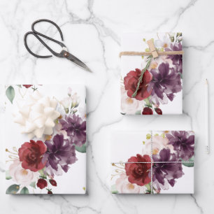Landelijke stijlvolle bloemstukken  inpakpapier vel