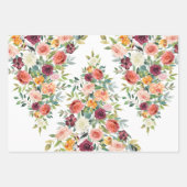 Landelijke stijlvolle bloemstukken inpakpapier vel (Voorkant 3)