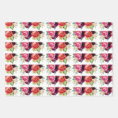 Landelijke stijlvolle bloemstukken inpakpapier vel (Voorkant 2)