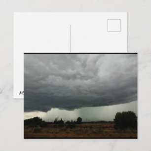Landelijke stormwolk briefkaart