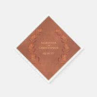 Landelijke Terracotta Bladeren Diagonaal Design Tr
