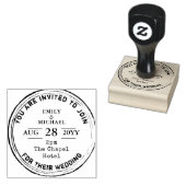 Landelijke trouwuitnodiging INK stempel trending 2 (Gestempeld)