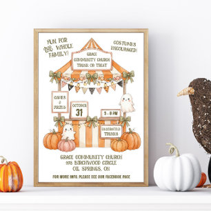 Landelijke Trunk or Treat Halloween-feest Poster