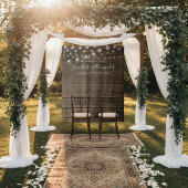 Landelijke verlichting met touwslingers als trouwd wandkleed