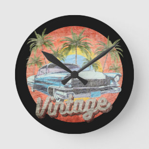 Landelijke vintage auto zomer vakantie ronde klok
