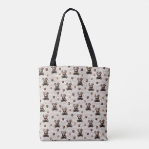Landelijke Vintage Teddydbeer Draagtas