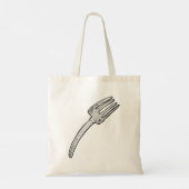 Landelijke Vintage Vork Retro Bestek Tote Bag (Achterkant)