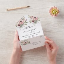 landelijke waterverf bloemboeket