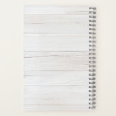Landelijke Waterverf Rozen Boeket Monogram Notitieboek (Achterkant)