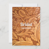 landelijke western country cowboy bewerkt leer kaart (Voorkant)