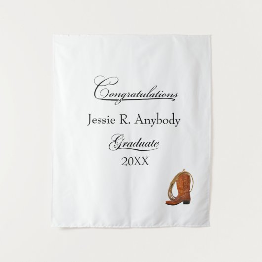 Landelijke Westerse Afstuderen Wandkleed (Voorkant)