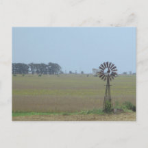 Landelijke windmolen ansichtkaart