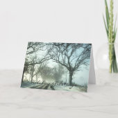 Landelijke winterkerstKaart Feestdagen Kaart (Voorkant)