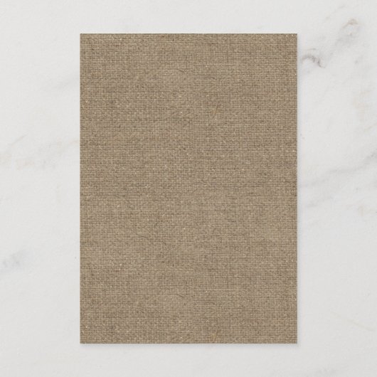 Landelijke zonnebloem- en snoerlichten jute ontvan informatiekaartje (Achterkant)