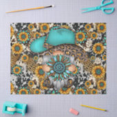 Landelijke zonnebloemen tissuepapier (Craft)